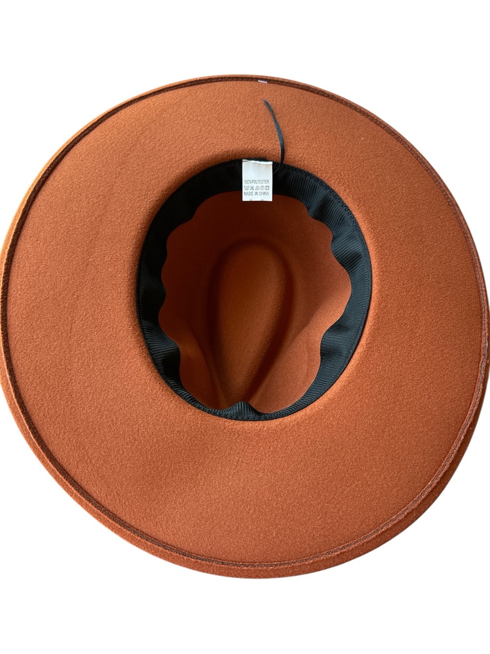STYLINE Rust Wide Brim Rancher Hat Boho Western Fedora - Picture 4 of 8